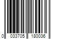 Barcode Image for UPC code 0033705180036