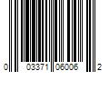 Barcode Image for UPC code 003371060062