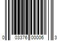 Barcode Image for UPC code 003376000063