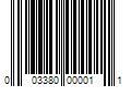 Barcode Image for UPC code 003380000011