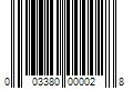 Barcode Image for UPC code 003380000028