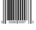 Barcode Image for UPC code 003380000073