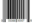 Barcode Image for UPC code 003388000075