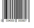 Barcode Image for UPC code 0034000000807