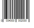 Barcode Image for UPC code 0034000002030