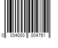 Barcode Image for UPC code 0034000004751