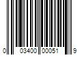 Barcode Image for UPC code 003400000519