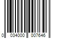 Barcode Image for UPC code 0034000007646