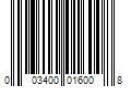 Barcode Image for UPC code 003400016008