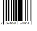 Barcode Image for UPC code 0034000221943