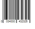 Barcode Image for UPC code 0034000432325