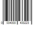 Barcode Image for UPC code 0034000433223