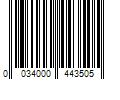 Barcode Image for UPC code 0034000443505