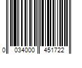 Barcode Image for UPC code 0034000451722