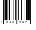 Barcode Image for UPC code 0034000938629