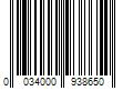 Barcode Image for UPC code 0034000938650