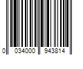 Barcode Image for UPC code 0034000943814