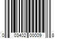 Barcode Image for UPC code 003402000098