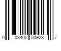 Barcode Image for UPC code 003402009237