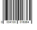 Barcode Image for UPC code 0034100016364