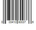 Barcode Image for UPC code 003410800376