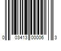 Barcode Image for UPC code 003413000063