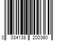 Barcode Image for UPC code 0034138200360