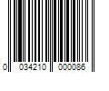 Barcode Image for UPC code 0034210000086