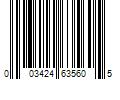 Barcode Image for UPC code 003424635605