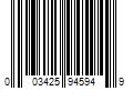 Barcode Image for UPC code 003425945949