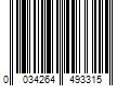 Barcode Image for UPC code 0034264493315