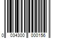 Barcode Image for UPC code 0034300000156