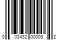 Barcode Image for UPC code 003432000082