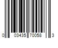 Barcode Image for UPC code 003435700583