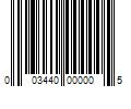 Barcode Image for UPC code 003440000005