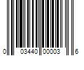 Barcode Image for UPC code 003440000036