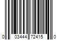 Barcode Image for UPC code 003444724150