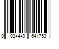 Barcode Image for UPC code 0034449641753