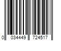 Barcode Image for UPC code 0034449724517