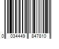 Barcode Image for UPC code 0034449847810