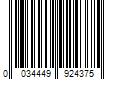 Barcode Image for UPC code 0034449924375