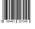 Barcode Image for UPC code 0034481227045