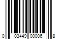 Barcode Image for UPC code 003449000068