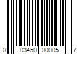 Barcode Image for UPC code 003450000057