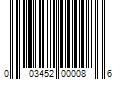 Barcode Image for UPC code 003452000086