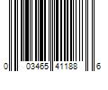 Barcode Image for UPC code 003465411886