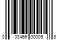 Barcode Image for UPC code 003466000058