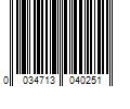 Barcode Image for UPC code 0034713040251