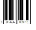 Barcode Image for UPC code 0034742009816