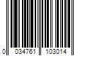 Barcode Image for UPC code 0034761103014